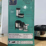 A07880 Silver Star Insulated Stainless Steel Gift Set (Water Jug, Casserole & Tiffin - 3 Pcs Set)