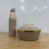 A07881 Kohinoor Insulated Hot Pot Casserole & Water Bottle Combo Set (2 Pieces)