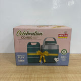 A07883 Celebration Combo 2pc – Insulated Water Jug & 3-Tier Tiffin Box Set