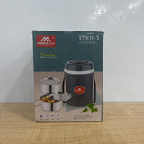A07886 Enjoy-3 Insulated Stainless Steel 4-Layer Tiffin Carrier with Shoulder Strap
