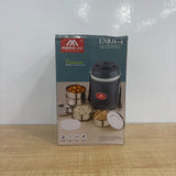 A07887 Enjoy-4 Premium 4-Layer Portable Insulated Stainless Steel Tiffin Carrier with Adjustable Strap
