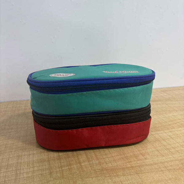 A07888 TULLIP Real Home Insulated Lunch Bag Set with 2 Round Food Containers