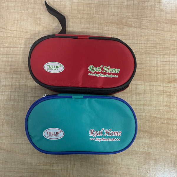 A07888 TULLIP Real Home Insulated Lunch Bag Set with 2 Round Food Containers