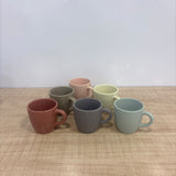 A07824 Multicolor Ceramic Tea & Coffee Cups Set (90 ml, Set of 6)