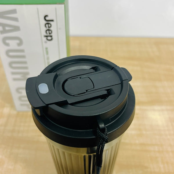 A07830 Jeep Stainless Steel Insulated Vacuum Coffee Mug with Strap (550ml)