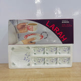 A07832 Larah by Borosil Opalware Cup & Saucer Set - 12 Pcs (6 Cups & 6 Saucers)