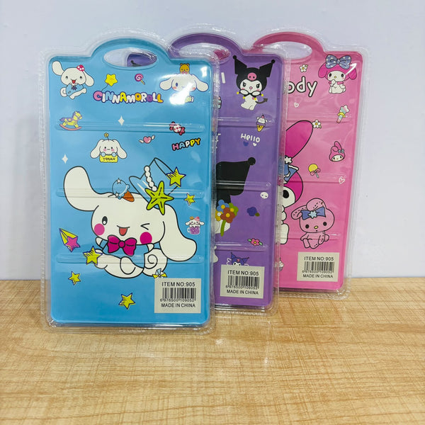 A07867 Cartoon Character Stationery Set [905] with Pencils, Eraser, Sharpener & Coloring Markers for Kids