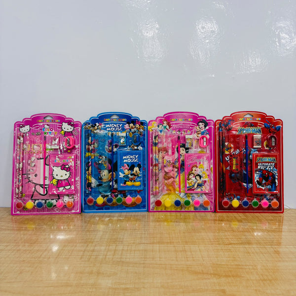 A07862 Kids Cartoon Theme Painting & Stationery Kit - 9915 (Pack of 1 / Assorted Designs)
