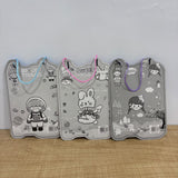 A07864 Kids Cartoon Pencil Box Stationery Set [8818] with Metal Pencil Case, Pencils, Eraser, Ruler & Sharpener