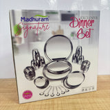 A07898 Madhuram Apple Signature Stainless Steel Dinner Set (36 Pcs)