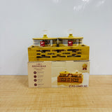 A07933 Shinemax 2-Piece Glass Jar Set with Wooden Lids, Crystal Knobs & Wooden Tray [SMBJ-610]