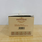 A07907 SHINEMAX 2-Piece Glass Candy & Dry Fruit Jar Set with Wooden Lids & Serving Tray [SMBJ-616]