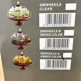 A07944 Shine Max 8-Piece High Quality Glass Teapot & Cup Set with 360° Rotatable Wooden Tray Stand