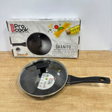A07953 Milton ProCook Granito Induction Non-Stick Fry Pan with Glass Lid, 24 cm