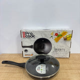 A07954 Milton Pro Cook Granito Induction Fry Pan with Glass Lid (26 cm)
