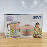 A07964 Asian Royal Hot Pot Set of 2 – Venus Marble Casserole (1350 ml) & Sterling Water Jug (750 ml)