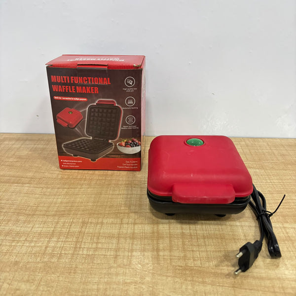 A07981 Mini Electric Waffle Maker Machine for Home (600W, Non-Stick)