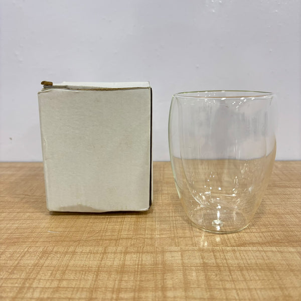 A07982 350ml Double Wall Borosilicate Glass Coffee Cup / Tea Tumbler