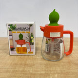 A07984 350ml 2-in-1 Glass Oil Dispenser Bottle with Silicone Basting Brush & Pour Spout