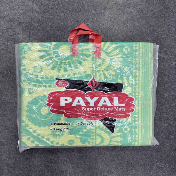 A07992 PAYAL Super Deluxe Plastic Floor Mat (6x6ft, Multicolour)
