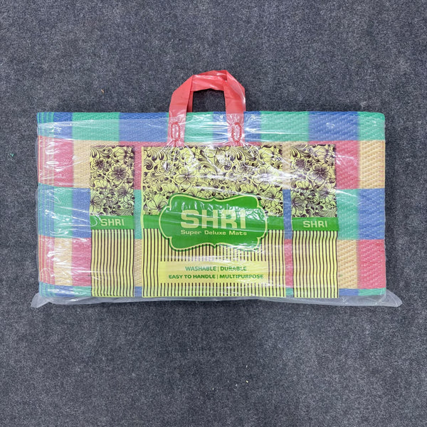 A07991 PAYAL Super Deluxe Plastic Floor Mat (4x6ft, Multicolour)