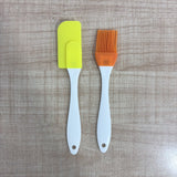 A07993 Silicone Spatula & Oil Basting Brush Set for Cooking and Baking [Pack Of 2pc]