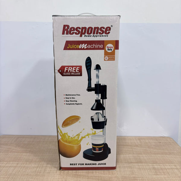 A07996 Response Heavy Duty CS Hand Press Juicer Machine for Fruits & Citrus (Includes Free Glass)