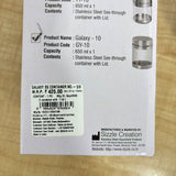 A07998 Sizzle Stainless Steel Galaxy See-Through Storage Container - 10 (650 ml)