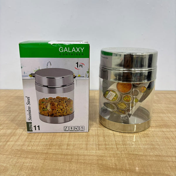 A07999 Sizzle Stainless Steel Galaxy See-Through Storage Container - 11 (900 ml)