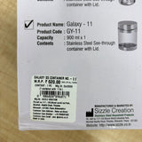 A07999 Sizzle Stainless Steel Galaxy See-Through Storage Container - 11 (900 ml)