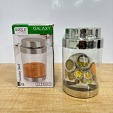 A08001 Sizzle Stainless Steel Galaxy See-Through Storage Container - 13 (1850 ml)