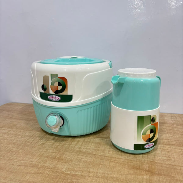 A08002 Asian Aqua Pro Combo Insulated Water Jug Set (5.5 Ltr Water Camper + 750 ml Flask Jug)