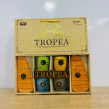 A08010 Orion Glassware Tropea 6-Piece Tea Set (4 Tea Mugs & 2 Cookie Platters)