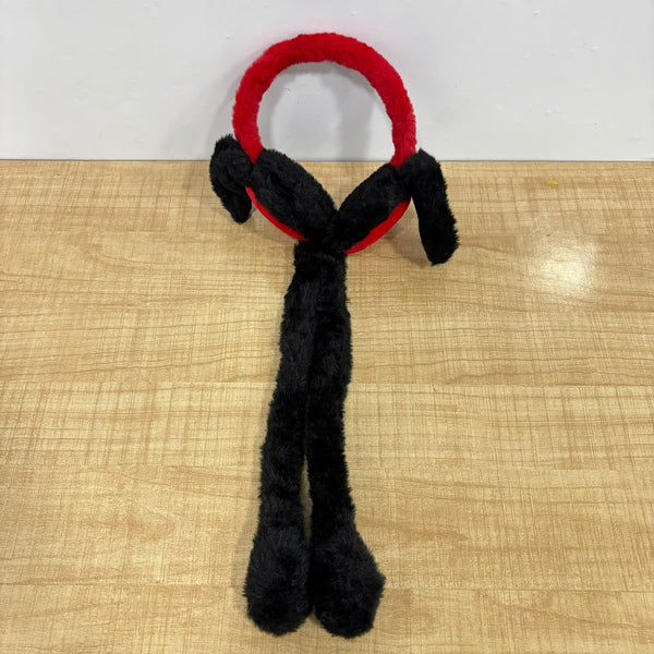 A08033 Plush Superhero Earmuffs with Hanging Leg Straps