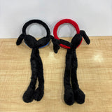 A08033 Plush Superhero Earmuffs with Hanging Leg Straps