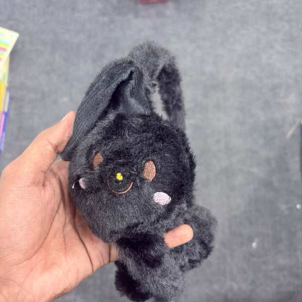 A08031 Cartoon Plush Winter EarMuffs with Hanging Paws