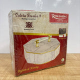 A08036 Rishabh Solara Revolve 4 Section 360° Rotating Dry Fruit & Candy Box with Air-Tight Lid