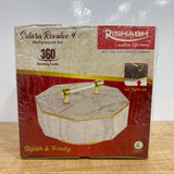 A08036 Rishabh Solara Revolve 4 Section 360° Rotating Dry Fruit & Candy Box with Air-Tight Lid