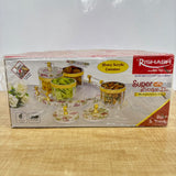 A08037 Rishabh Super Evoque Heavy Acrylic Multipurpose Container Set with Serving Tray (Set of 4)