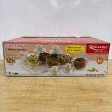 A08040 Rishabh Super Rado 6 Heavy Acrylic Airtight Dry Fruit Container Set with Serving Tray (6 Jars)