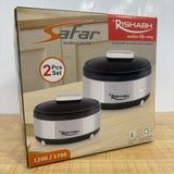 A08047 Rishabh Safar Insulated Hot Pot Stainless Steel Casserole Set (2 Pcs - 1200 ml & 1700 ml)