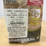 A08057 Rishabh Flanker Heavy Acrylic Multipurpose Container Set with Serving Tray - Set of 4 Jars