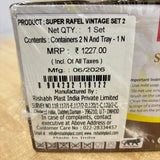 A08058 Rishabh Super Rafel Vintage 2 Heavy Acrylic Dry Fruit & Candy Container Set with Serving Tray