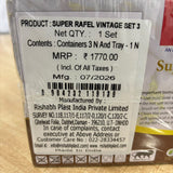 A08059 Rishabh Super Rafel Vintage 3 Heavy Acrylic Dry Fruit & Candy Container Set with Serving Tray