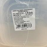 A08068 Flair Storewell Plastic Square Airtight Storage Container Set (6000ml, 8000ml, 12000ml)