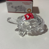 1194 Crystal Glass Turtle-Tortoise for Feng Shui and Vastu - Small