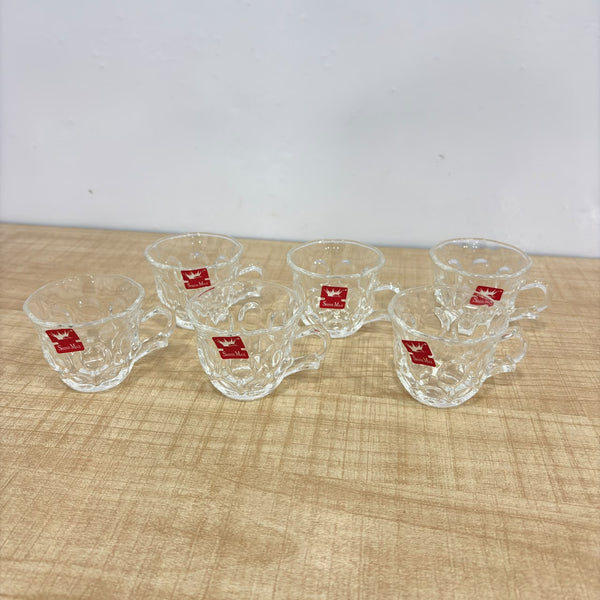 A08077 Shine Max Transparent Glass Tea & Coffee Cup Set of 6