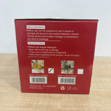 A08080 Shine Max 3.2L Square Glass Beverage Dispenser with Wooden Stand & Gold Tap