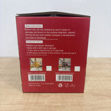 A08083 Shine Max Premium 4.2L Glass Beverage Dispenser with Wooden Stand & Tap Lid