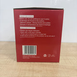 A08084 Shine Max 4.2L Printed Borosilicate Glass Beverage Dispenser with Tap & Wooden Stand